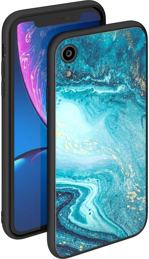 

Чехол для телефона Deppa Glass Case Apple XR голубой [86510], Glass Case Apple XR