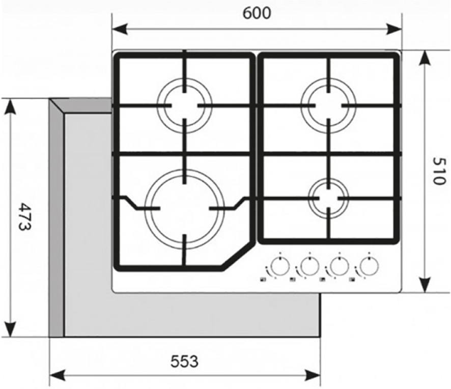 

Варочная панель Akpo PGA 604 LXE