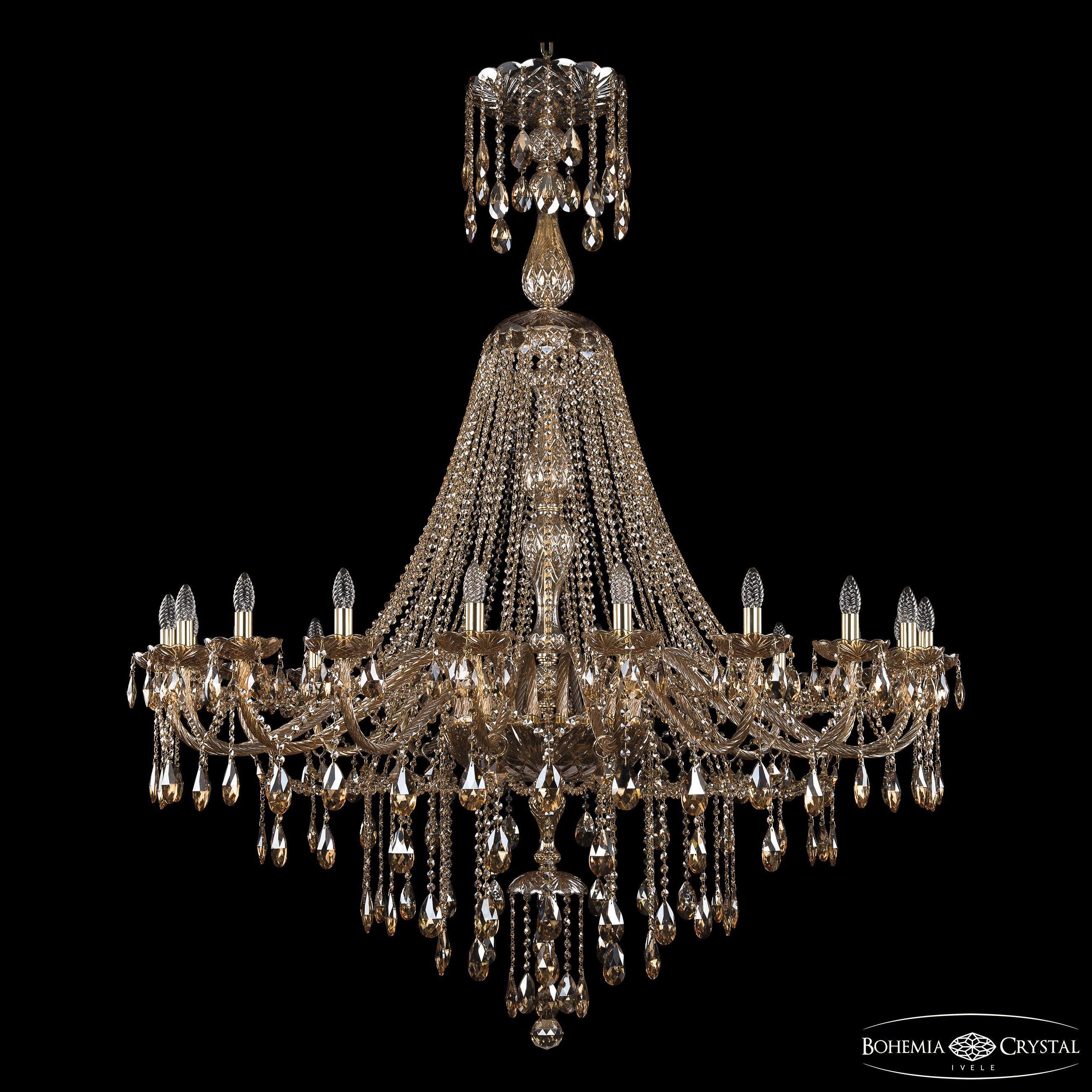 

Подвесная люстра Bohemia Ivele Crystal 1415/20/530/XL-180 G M721