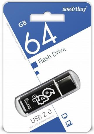 

USB Flash Smart Buy Glossy series Black 64GB (SB64GBGS-K), Glossy series 64GB