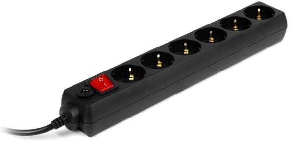 

Фильтр питания т.м. Sven Optima 3,0 m (6 sockets) black Color Box