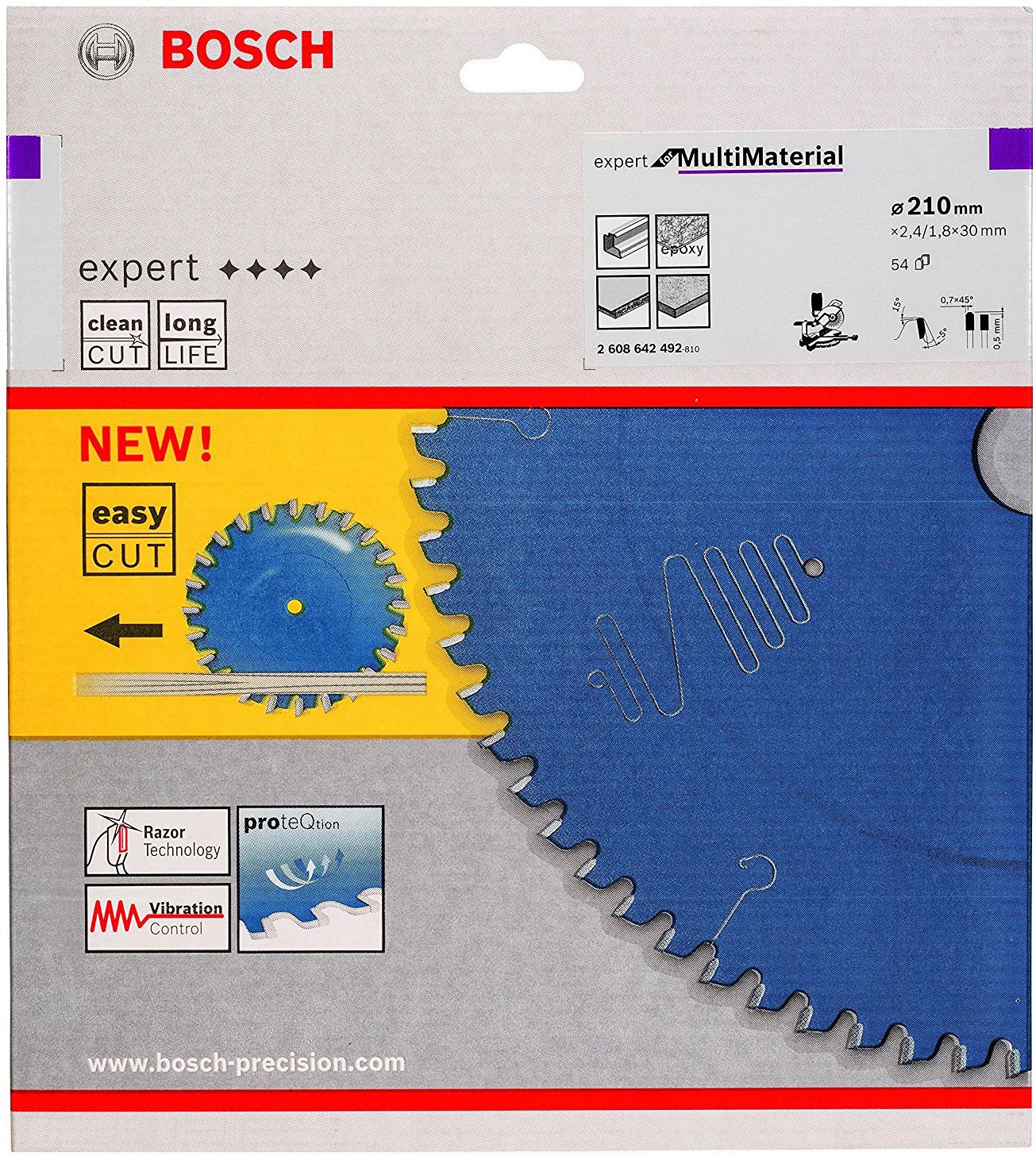 

Диск пильный Bosch 2.608.642.492, Диск пильный Bosch Freud 210-30 Expert for Multimaterial 54зуб. 2.608.642.492
