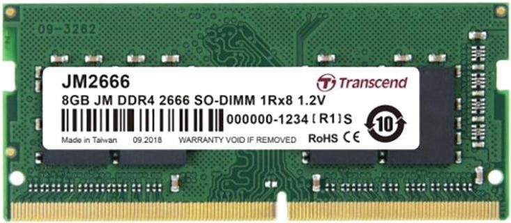 

Оперативная память Transcend 8GB 2666MHz DDR4 Non-ECC SODIMM [JM2666HSG-8G], 8GB 2666MHz DDR4 Non-ECC SODIMM