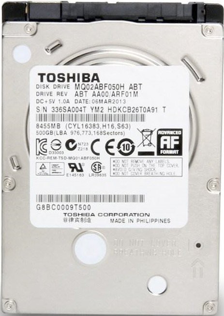 

Жесткий диск Toshiba 500GB (MQ02ABF050H)