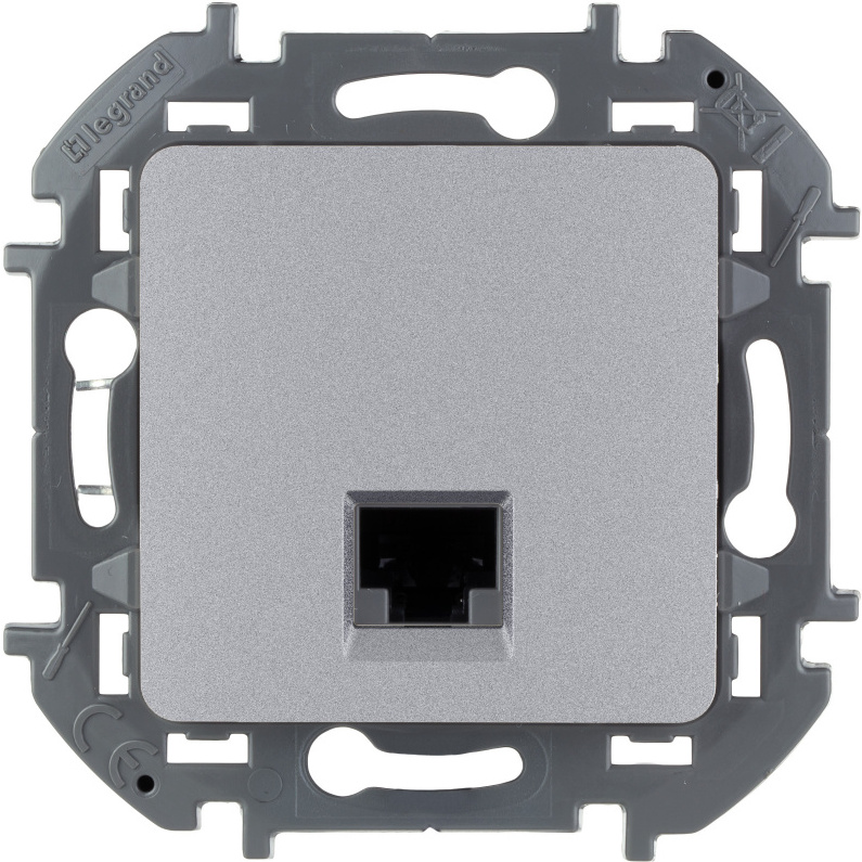 

Розетка Legrand Inspiria 1хRJ-45 UTP CAT5E алюминий (673827)