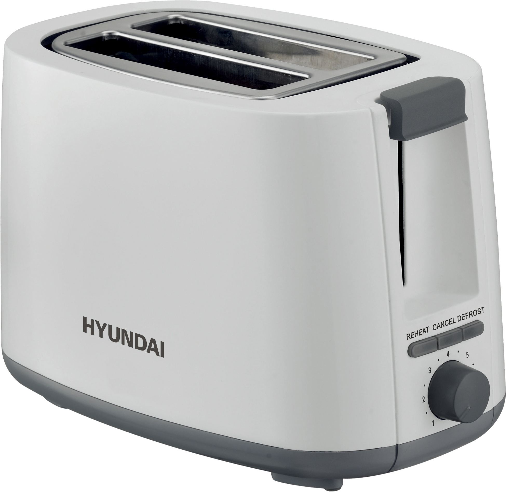 

Тостер Hyundai HYT-2301 белый/серый