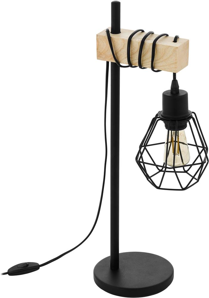 

Настольная лампа EGLO Townshend 5, 1х60W (E27), L220, H500 сталь, дерево, черный, коричневый [43136], Настольная лампа EGLO Townshend 5, 1х60W (E27), L220, H500 43136 сталь, дерево, черный, коричневый