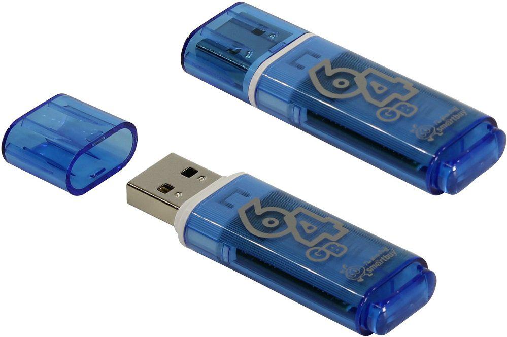 

USB Flash Smart Buy Glossy Blue 64GB (SB64GBGS-B), Glossy series 64Gb