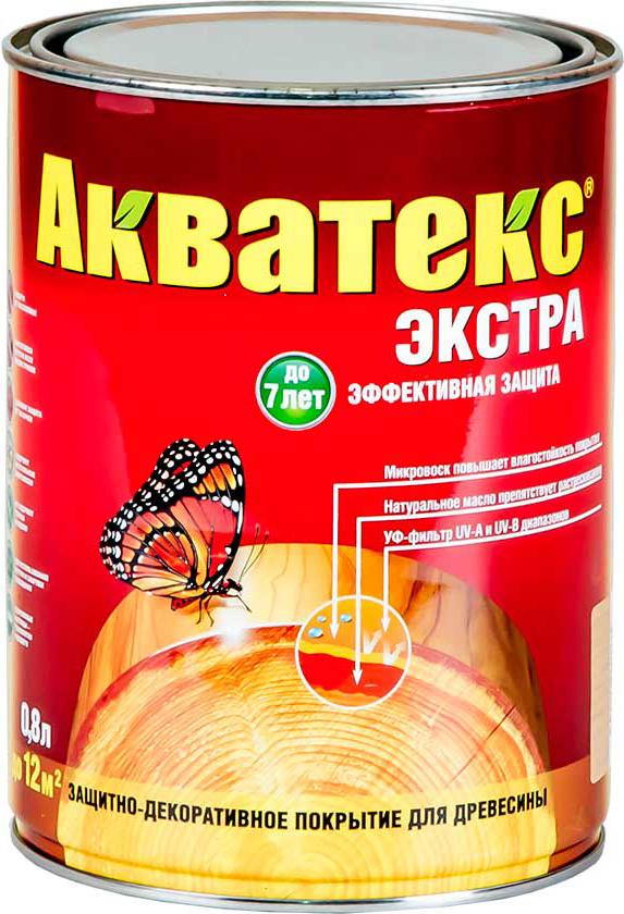 

Антисептик для древесины Акватекс Акватекс Экстра 800мл шиповник, Защитно-декоративный состав Акватекс Экстра 800мл шиповник
