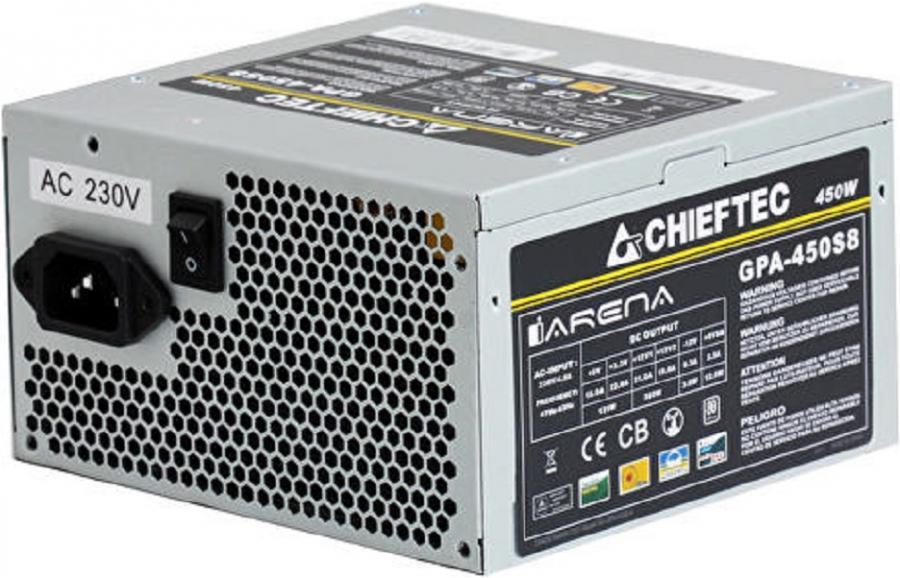 

Блок питания Chieftec 450W OEM [GPA-450S8], Блок питания для компьютеров Chieftec 450W OEM GPA-450S8