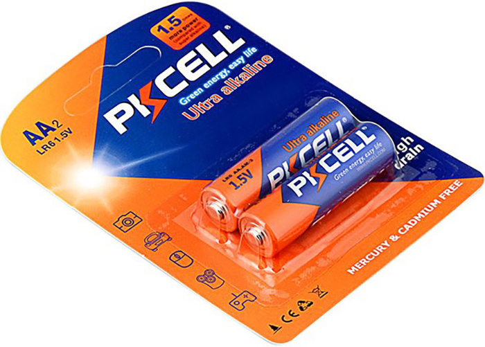 

Батарейки PKCELL LR6-2B Alkaline AAx2шт блистер