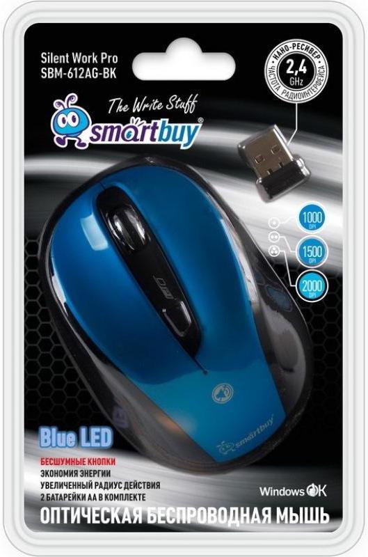 

Мышь SmartBuy 612AG Blue/Black (SBM-612AG-BK), 612AG Blue/Black