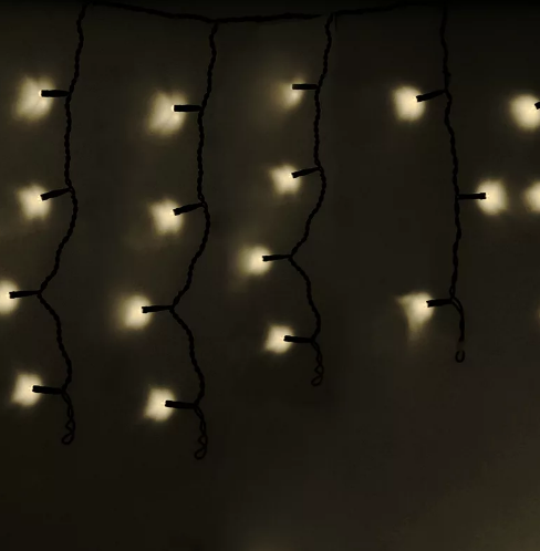 

Новогодняя гирлянда Neon-night Айсикл 4.8x0.6m 176 LED Warm-White [255-156], Айсикл 4.8x0.6m 176 LED