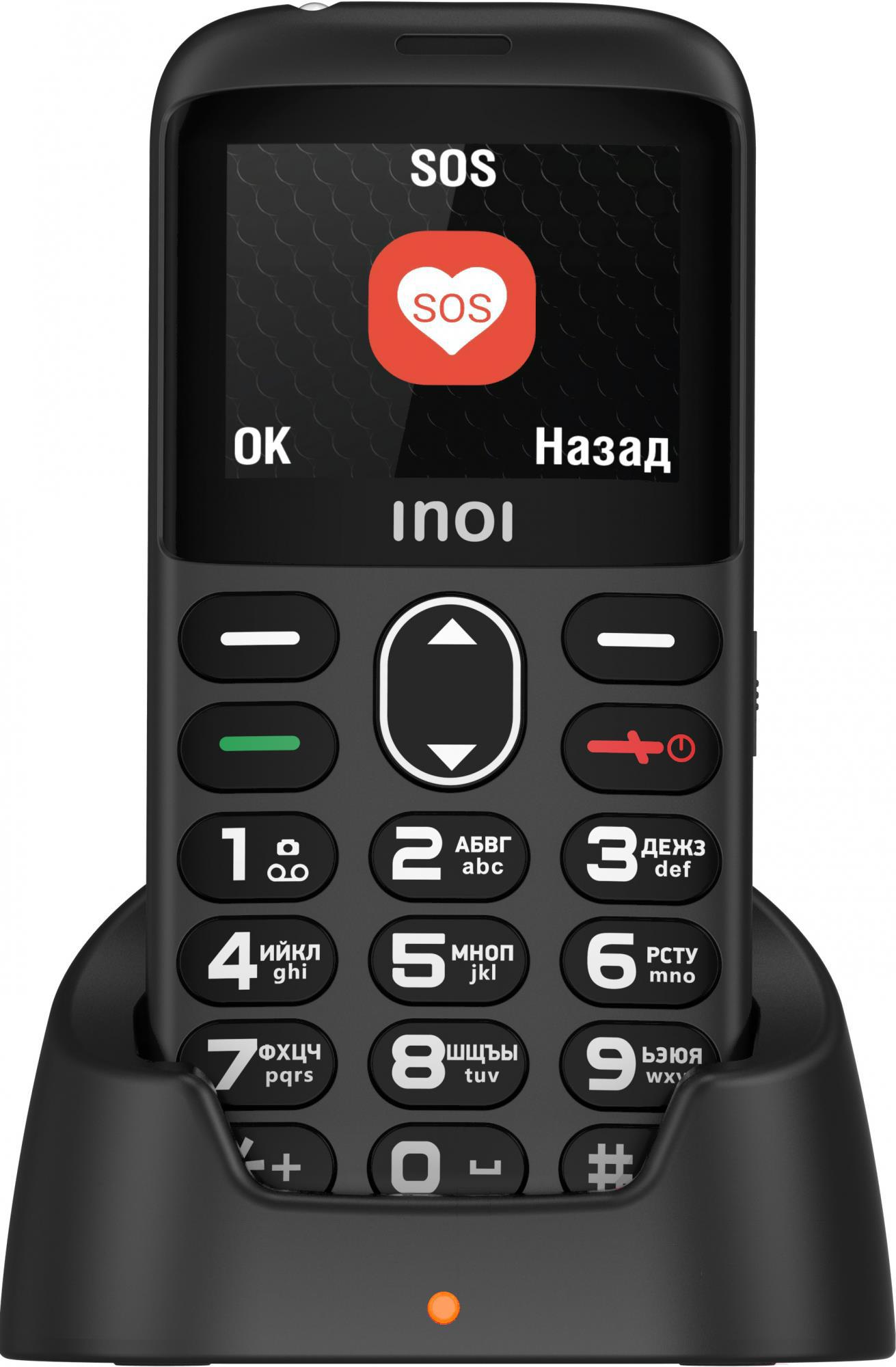 

Мобильный телефон INOI 118B Black, 118B