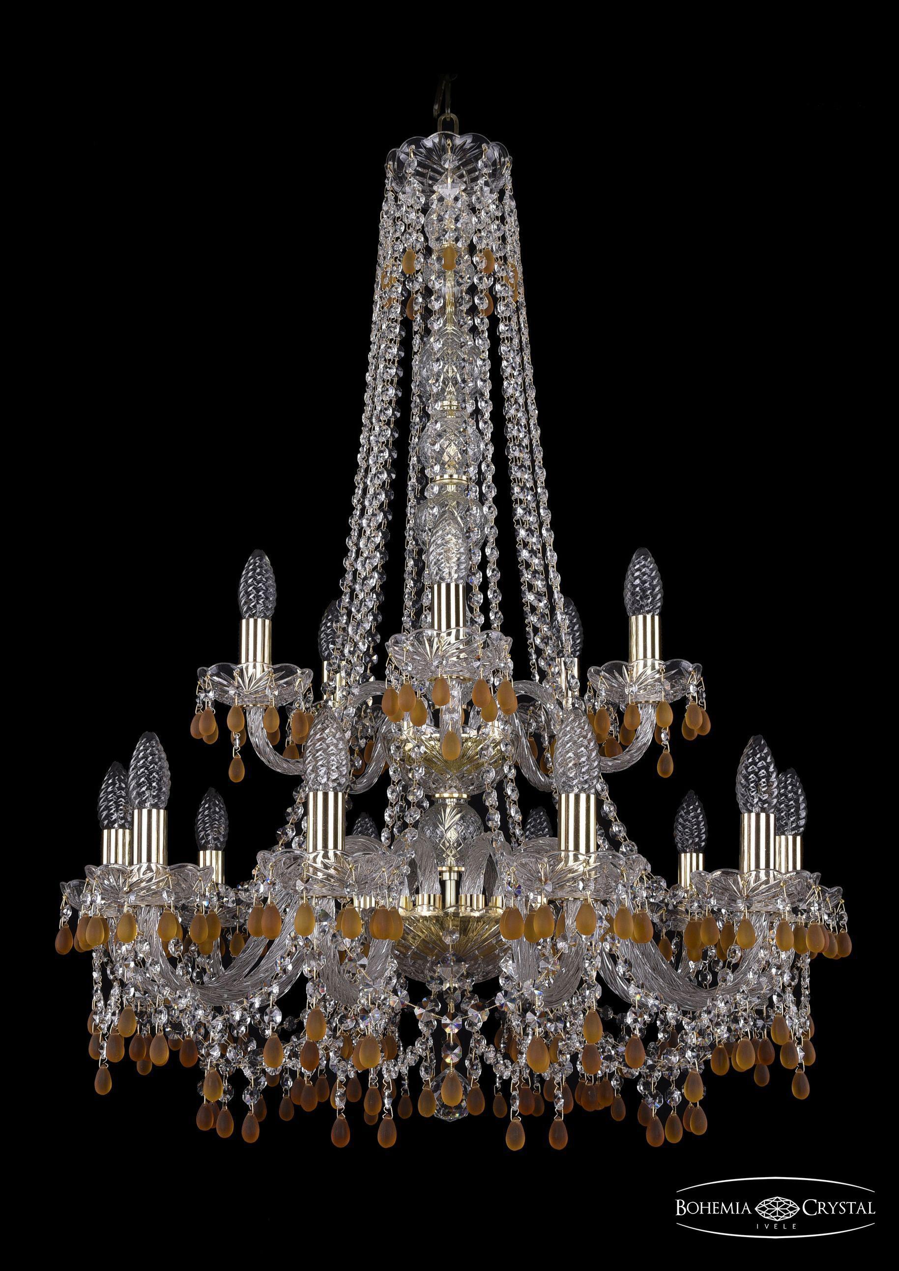 

Подвесная люстра Bohemia Ivele Crystal 1410/10+5/240/h-91/2d/G/V1003