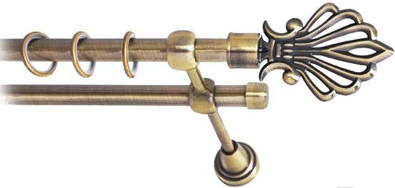 

Карниз Lm Decor Веер 006 2р гладкий 3.2м антик, Веер 006 2р гладкий 16мм 3.2м