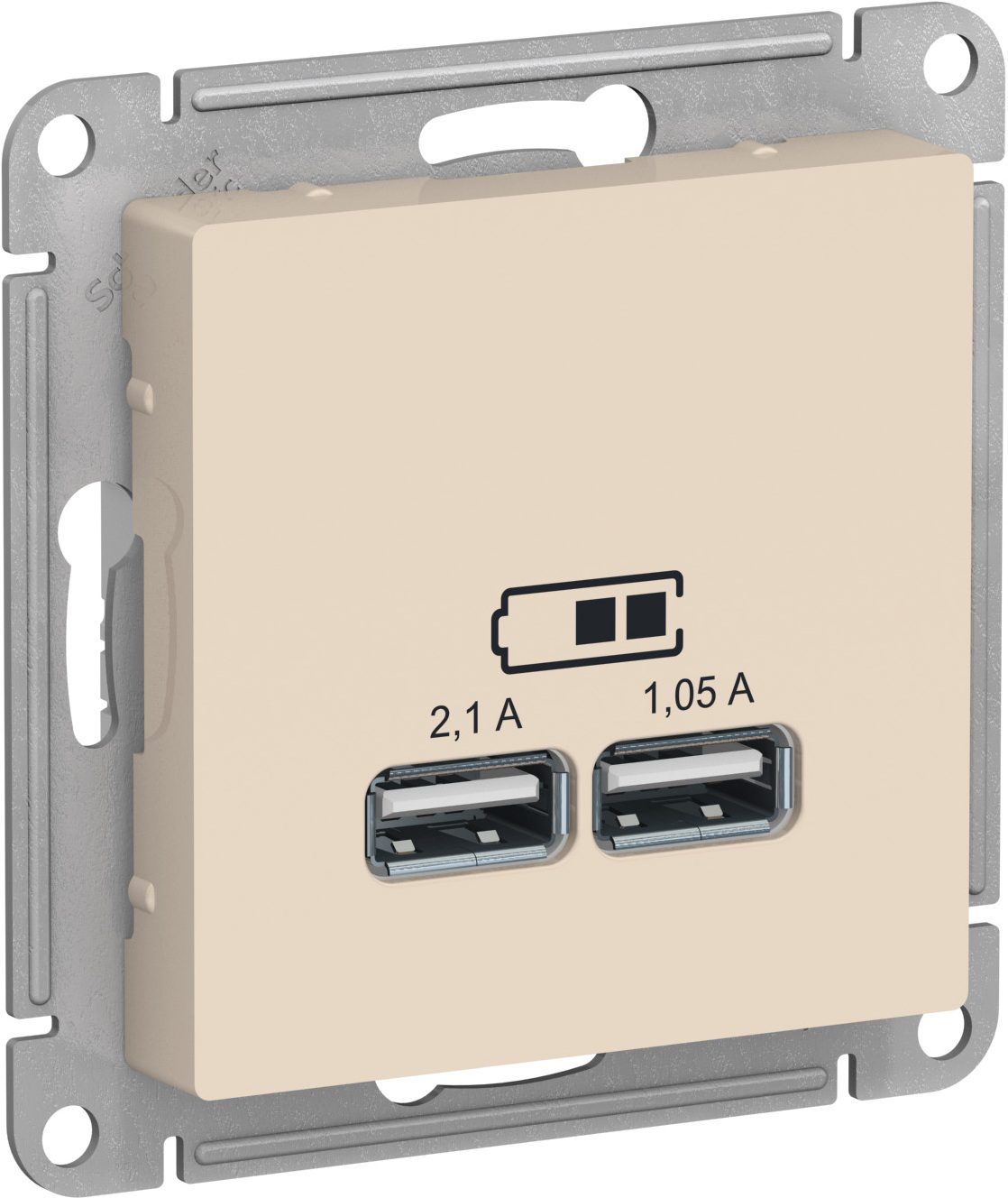 

Розетка Schneider Electric AtlasDesign бежевый [ATN000233], Розетка Schneider Electric AtlasDesign ATN000233 бежевый