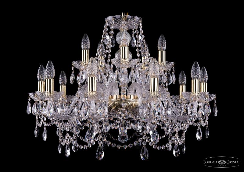 

Подвесная люстра Bohemia Ivele Crystal 1411/10+5/240/G