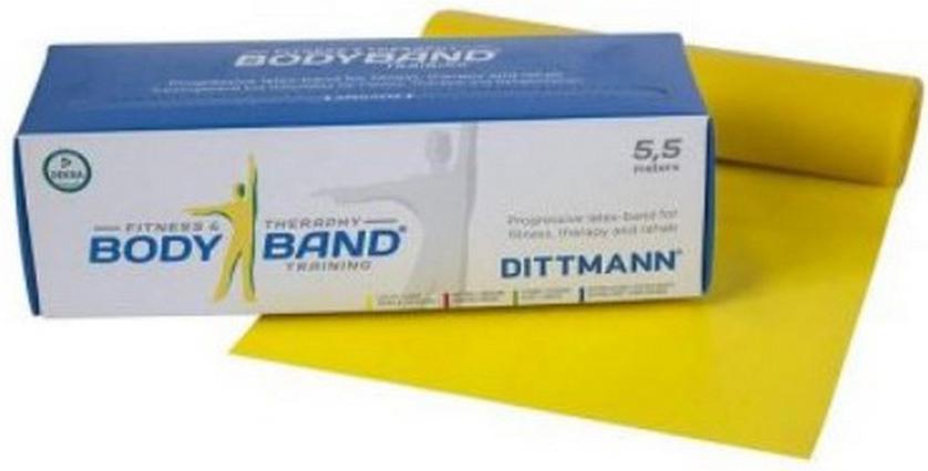 

Лента для пилатеса Dittmann Body-Band 5,5 м желтый [HD\DL35531L\LI-00-00], Body-Band 5,5 м