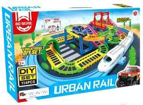 

Автотрек игрушечный Huan Nuo Автотрек + железная дорога HAPPY TRAIN (888-24) [888-24], Happy Train