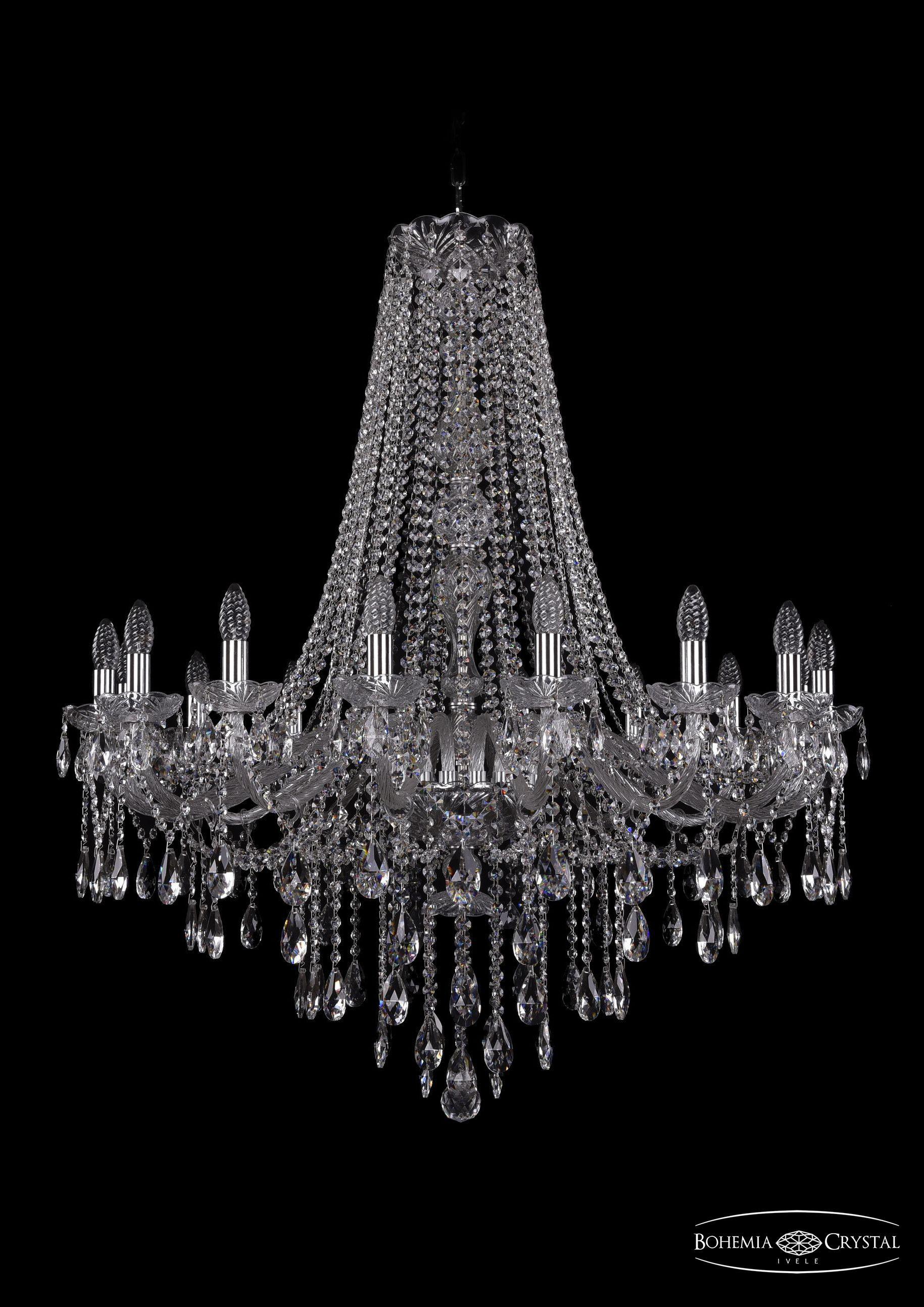 

Подвесная люстра Bohemia Ivele Crystal 1415/16/360/h-112/Ni
