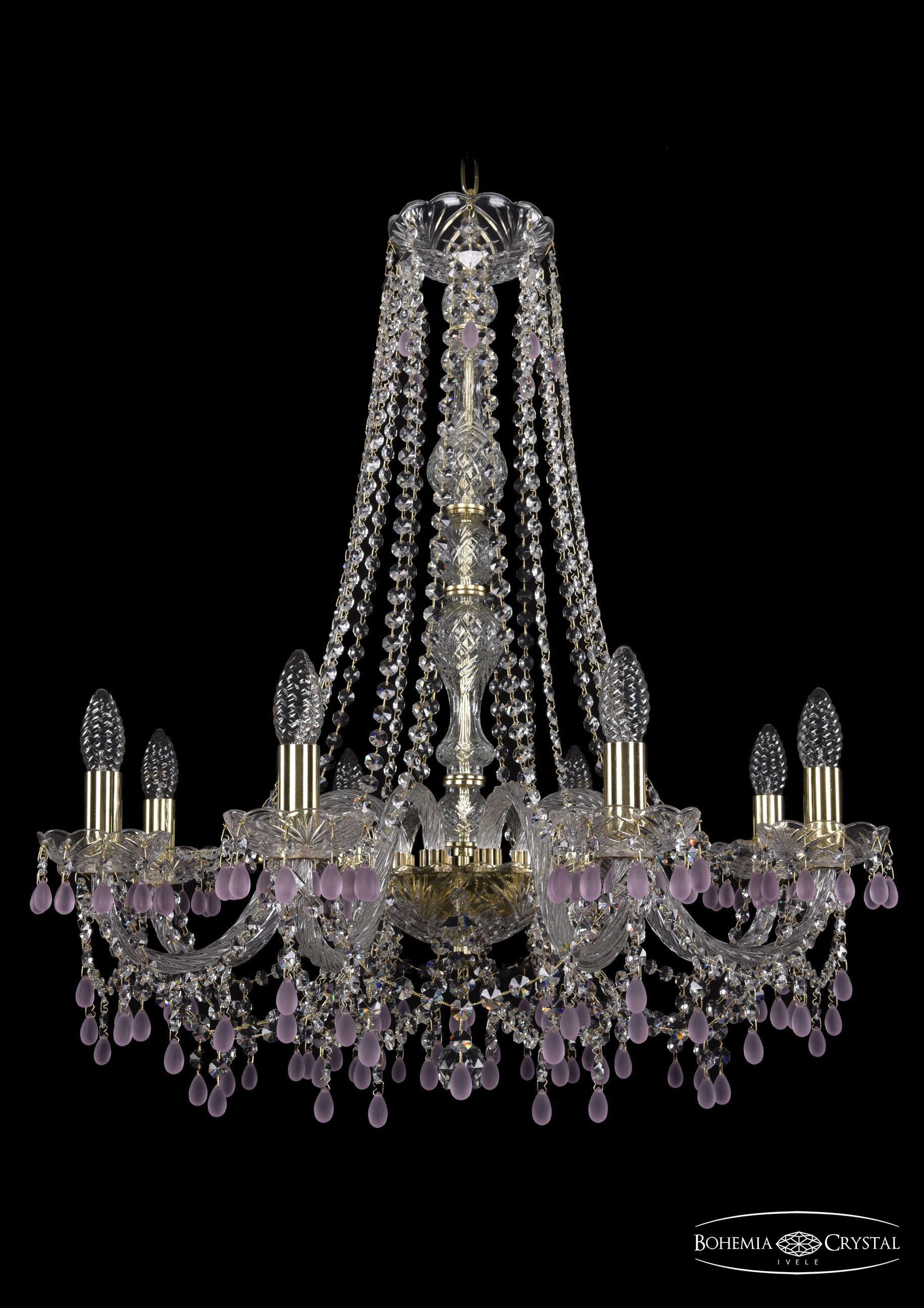 

Подвесная люстра Bohemia Ivele Crystal 1410/8/240/h-74/G/V7010