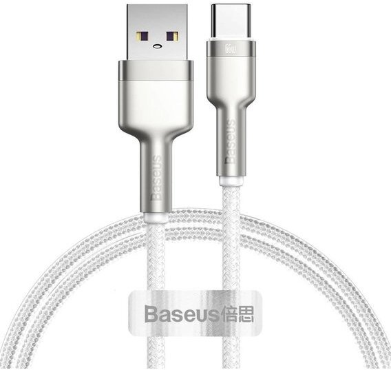

Кабель для компьютера Baseus CAKF000102, Кабель Baseus CAKF000102 Cafule Series Metal Data Cable USB to Type-C 66W 1m White (Baseus Cafule Series Metal Data Cable USB to Type-C 66W 1m White (CAKF000102))