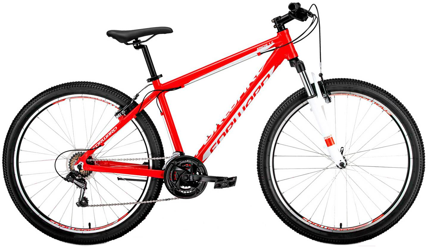 

Велосипед Forward Apache 27.5'' 1.0 рама 15 дюймов красный/белый [RBKW0M67Q014], Apache 27.5 1.0 15