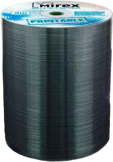 

Оптический диск Mirex DVD+R 4.7 Gb 16x Shrink 100 Ink Printable [209751], Оптический диск Mirex DVD+R 4.7 Gb 16x Shrink 100 Ink Printable 209751