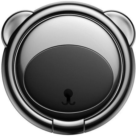 

Держатель для телефона на палец Baseus Bear черный
