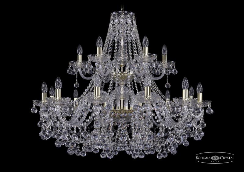 

Подвесная люстра Bohemia Ivele Crystal 1409/12+6/360/2d/G