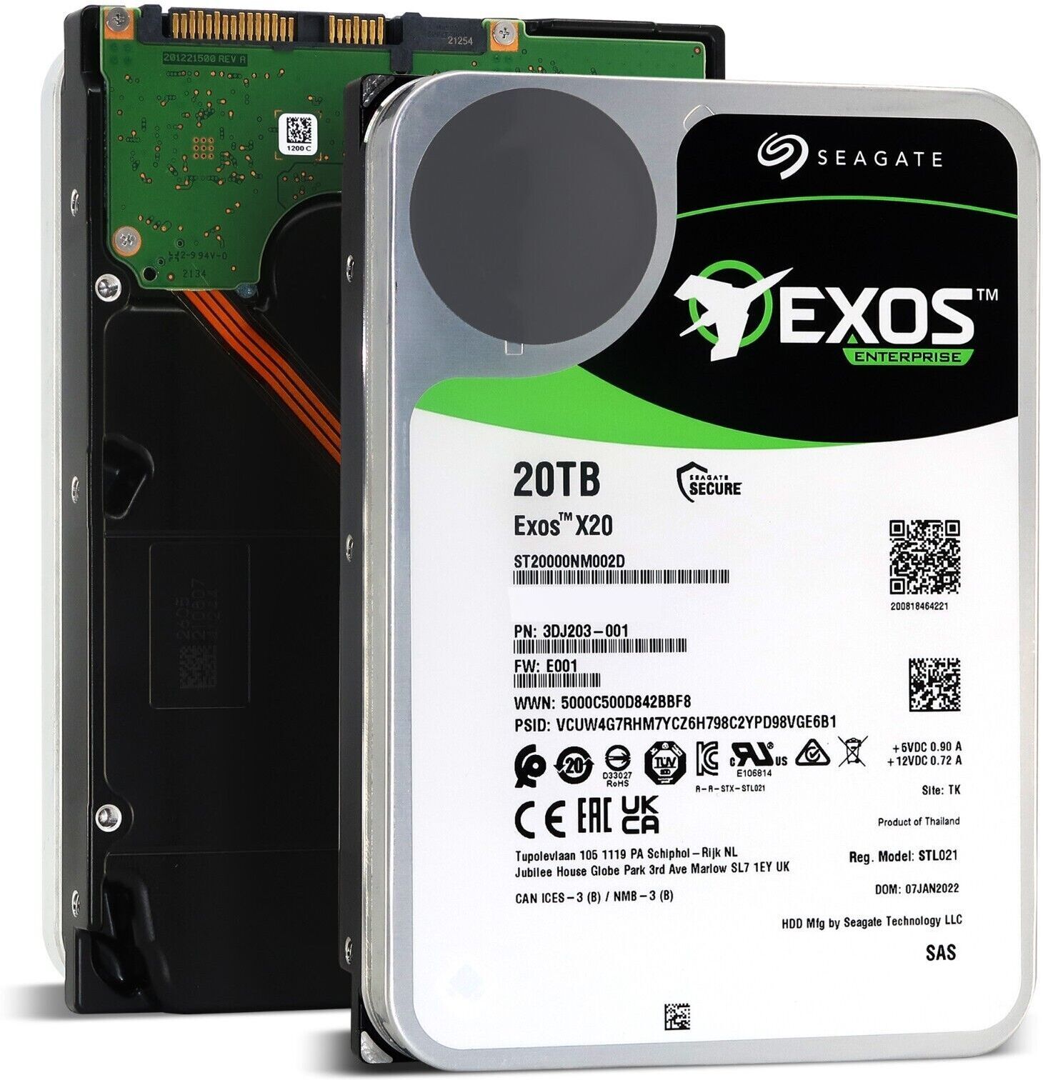 

Жесткий диск Seagate 20TB [ST20000NM002D], Жесткий диск Seagate 20TB ST20000NM002D