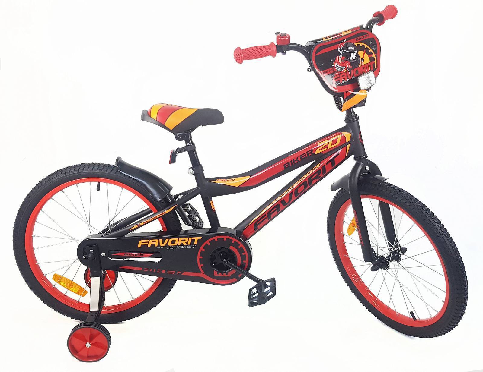 

Велосипед детский Favorit Biker 20'' 2019 черный/красный [BIK-20RD], Детский велосипед Favorit Biker 20 (черный/красный, 2019)