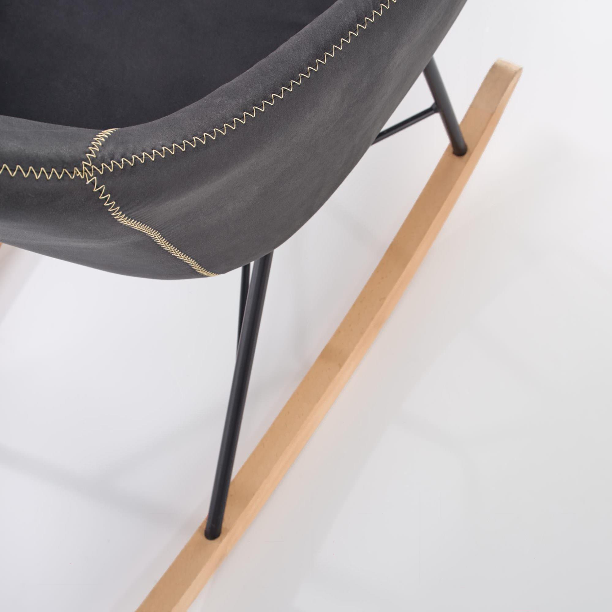 

Кресло-качалка Halmar Lagos темно-серый, Lagos