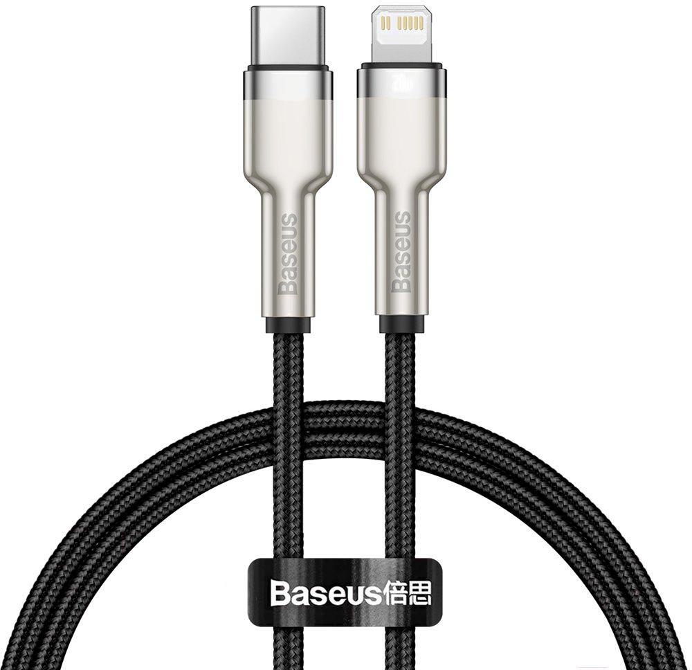 

Кабель Baseus CATLJK-B01 Cafule Series Metal Data Cable Type-C to Lightning 20W 2m Black (Baseus Cafule Series Metal Data Cable Type-C to iP PD 20W 2m Black (CATLJK-B01))