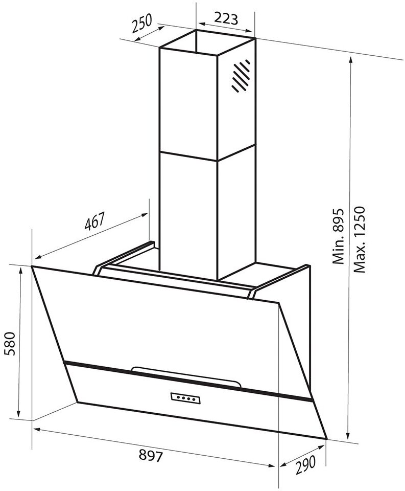 

Вытяжка Zigmund Shtain K 142.9 B, Кухонная вытяжка Zigmund Shtain K 142.9 B