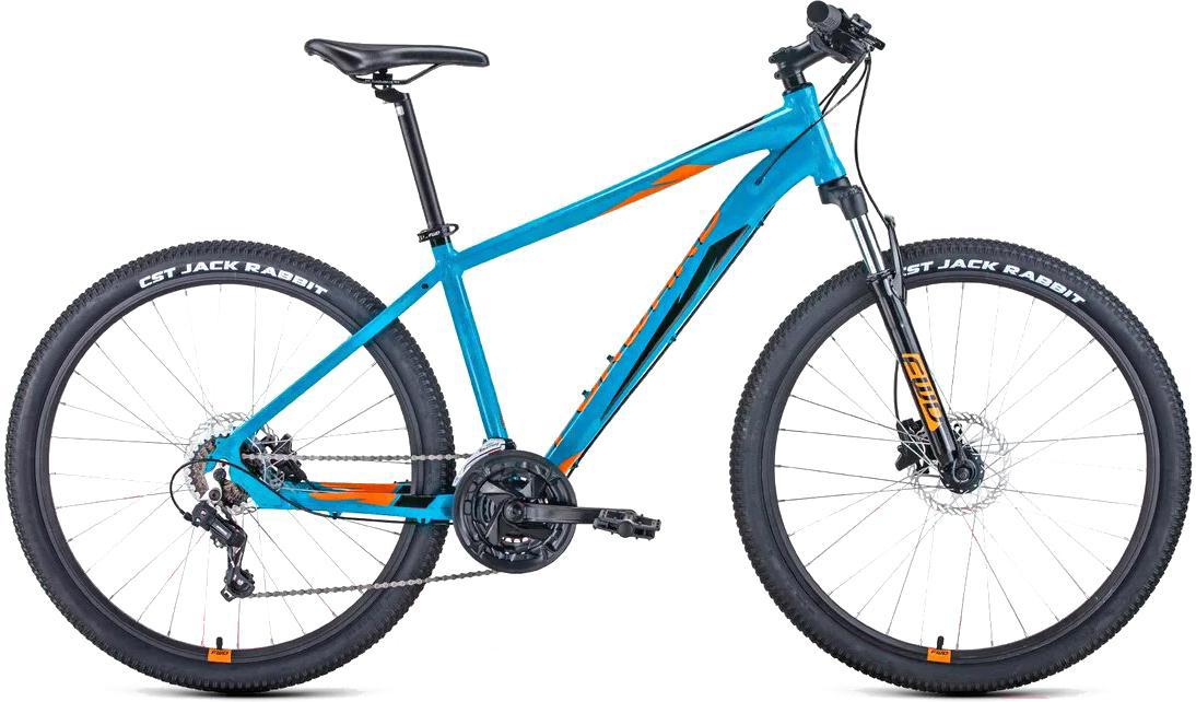 

Велосипед Forward Apache 27.5'' 3.2 Disc рама 15 дюймов 2021 бирюзовый/оранжевый [RBKW1M37G043], Apache 27.5 3.2 Disc 202115