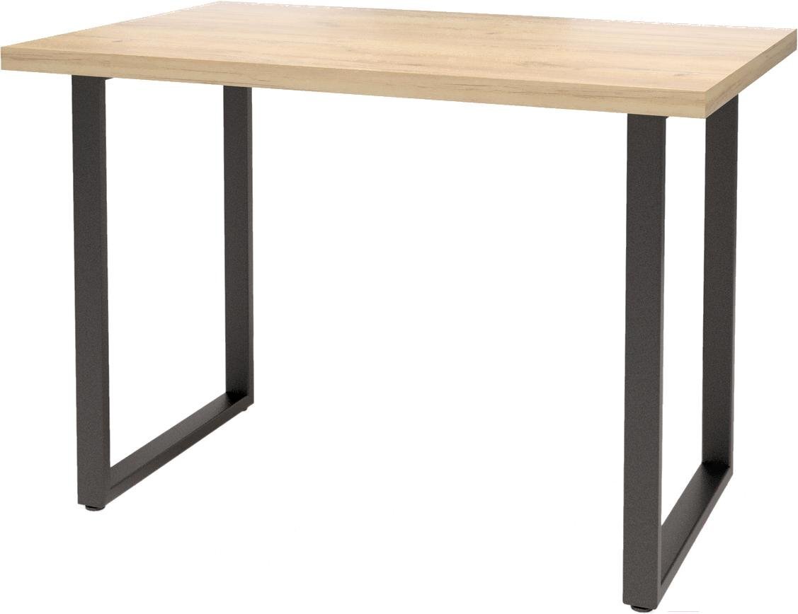

Стол обеденный Millwood Лофт Ницца Л 120x70x75 дуб золотой Craft/металл черный