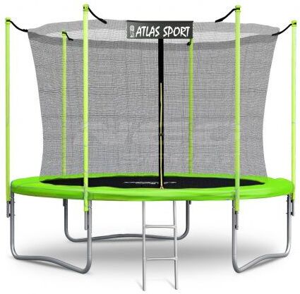

Батут Atlas Sport 252 см 8ft BASIC с лестницей GREEN