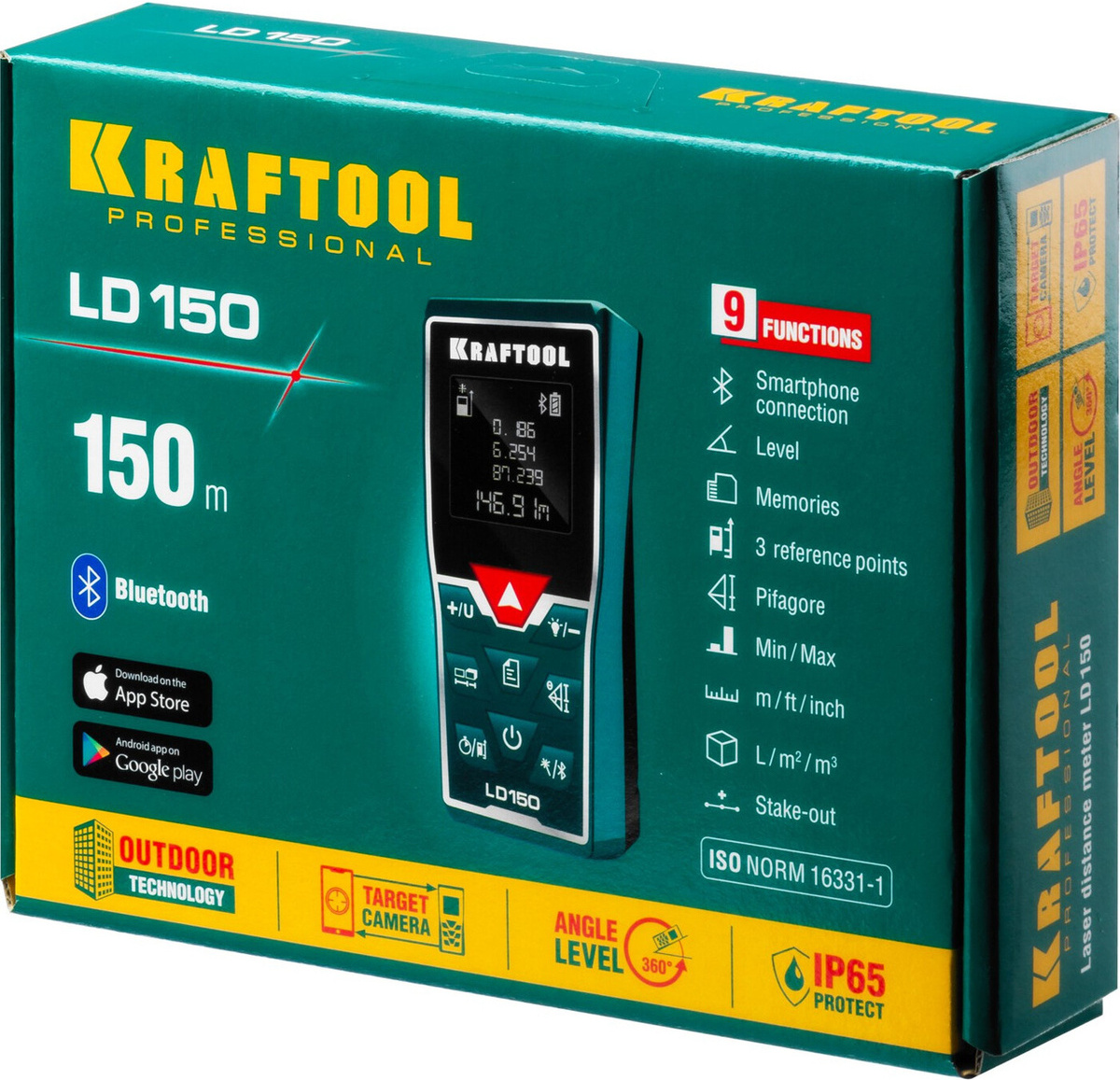 

Лазерный дальномер Kraftool LD-150 [34767], Лазерный дальномер Kraftool LD-150 34767