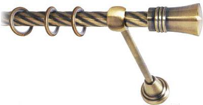 

Карниз Lm Decor Гиро 071 1р витой 2.4м антик, Гиро 071 1р витой 16мм 2.4м