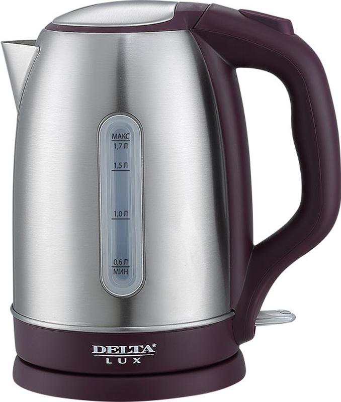 

Электрочайник Delta LUX DL-1335 фиолетовый, LUX DL-1335