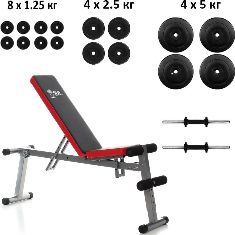 

Набор гантелей Atlas Sport AS-03 и гантели 40кг, AS-03 и гантели 40кг