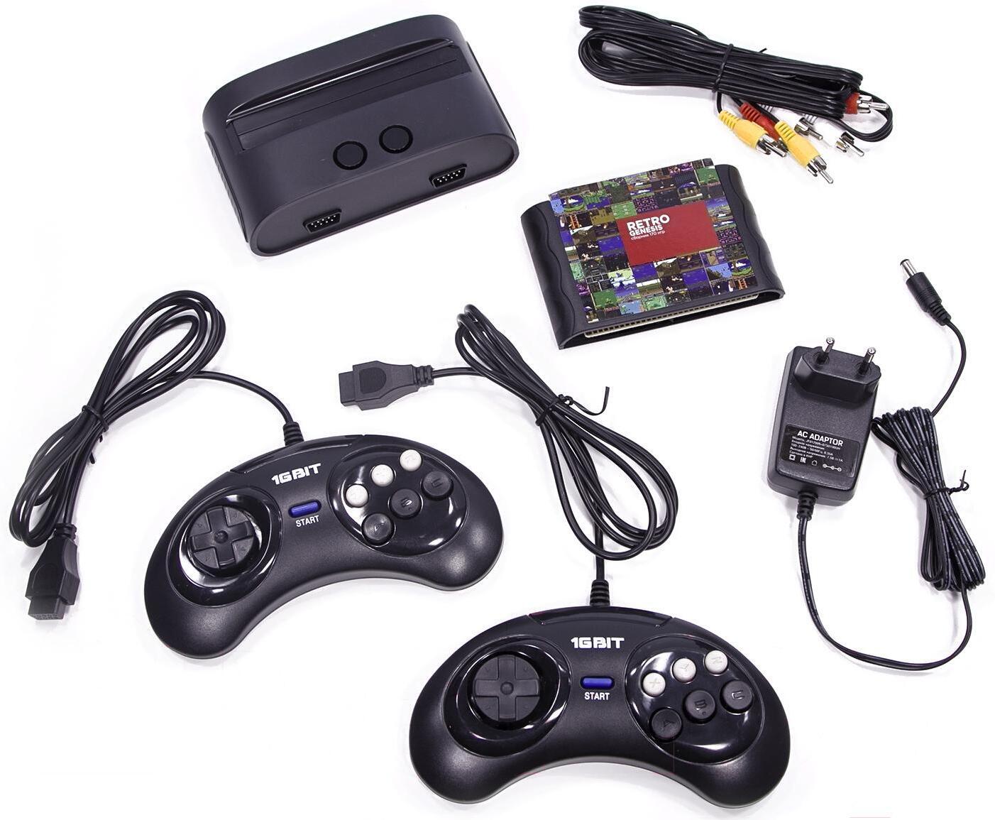 

Игровая консоль Retro Genesis Modern Mini + 175 игр + 2 джойстика Black