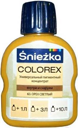 

Колеровочный пигмент Sniezka Colorex 63 100мл орех светлый