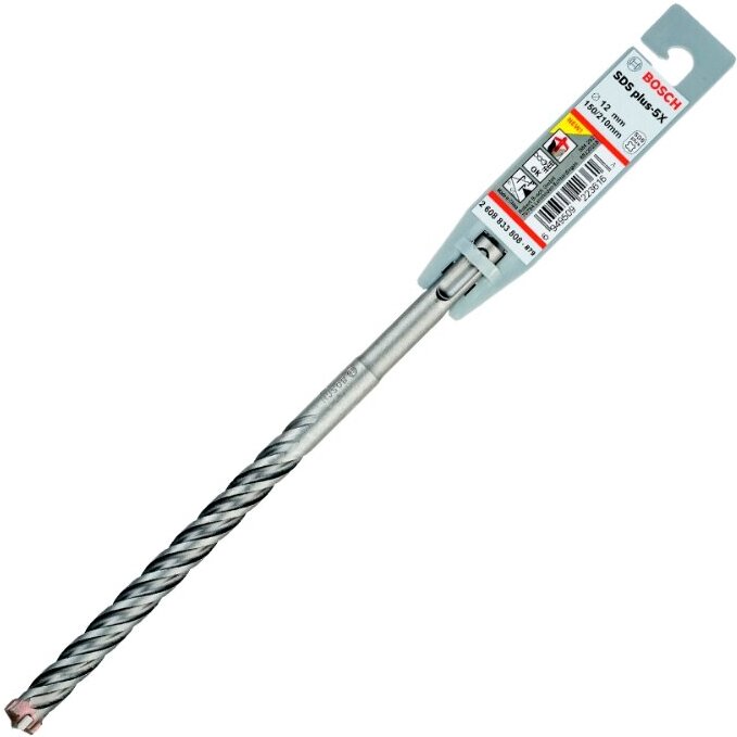 

Бур SDS+ для перфоратора Bosch 2608833808, Bosch SDS-plus 12х150х210мм SDS-plus-5X 2608833808