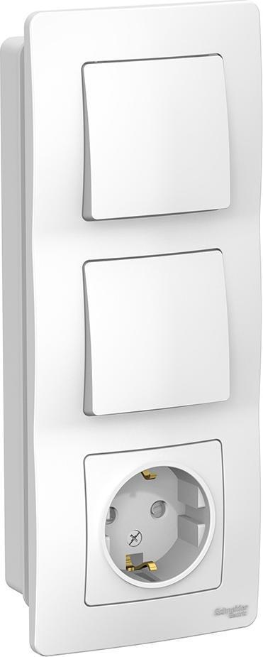 

Розетка Schneider Electric Блок выключатель+розетка Blanca BLNBS101101, Блок выключатель+розетка Blanca BLNBS101101