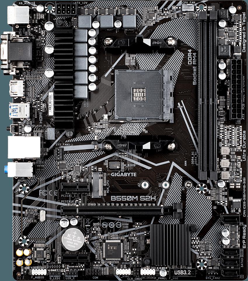 

Материнская плата Gigabyte MB B550M S2H, MB B550M S2H