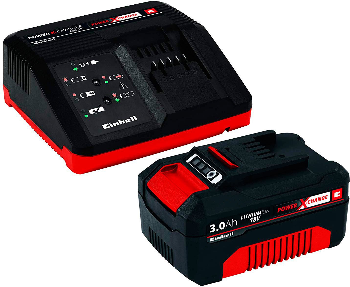 

Аккумулятор с зарядным устройством Einhell Power X-Change 4512041 (18В/3 Ah + 18В)