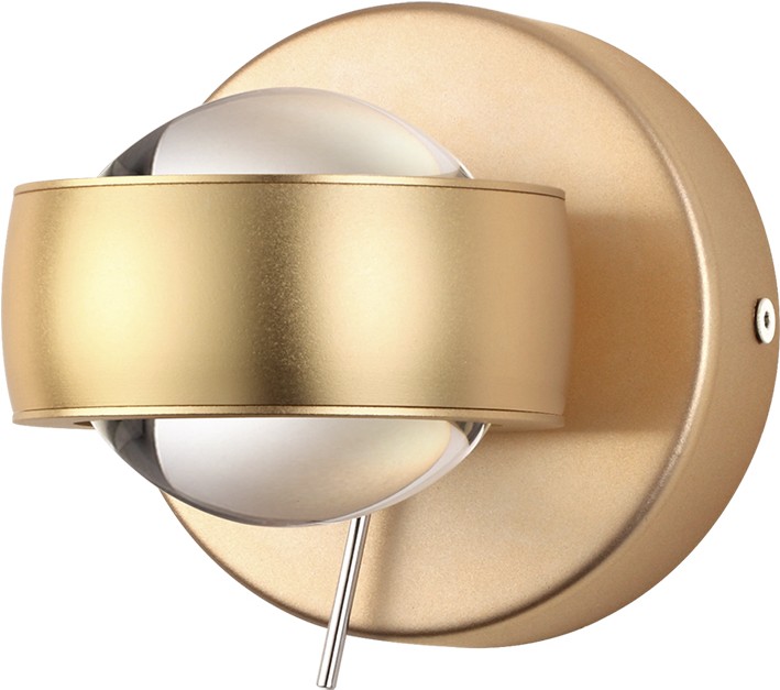 

Бра Odeon Light 3874/20WL ODL19 146 матовый золотой настенный светильник LED 20W 220V OTTICO